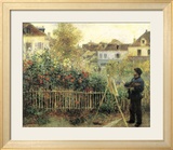 Monet Painting in His Garden at Argenteuil