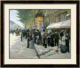 Paris on the Boulevard  1890