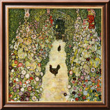 Garden Path with Chickens
