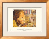 Portrait of Gala with Two Lamb Chops Balanced on Her Shoulder  c1933