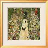 Garden Path with Chickens