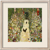 Garden Path with Chickens