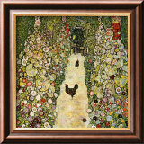 Garden Path with Chickens