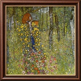 Farm Garden with Crucifix