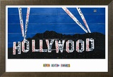 Hollywood Sign at Night
