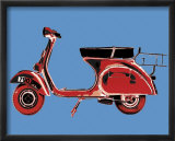 Vespa on Blue