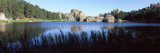 Trees around Lake  Sylvan Lake  Black Hills  Custer State Park  Custer County  South Dakota  USA
