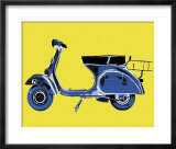 Vespa on Yellow