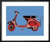 Vespa on Blue