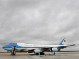 Air Force One Awaits the Arrival of President Barack Obama at Andrews Air Force Base