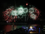 Fireworks Explode after the Lighting of the Cauldron at the Vancouver 2010 Olympics