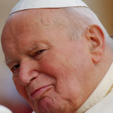 Pope John Paul II  on His Popemobile  During the Weekly General Audience in St Peter's Square  at 