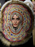 Model Wears a Creation by French Fashion Designer Jean Paul Gaultier