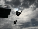 Colombia's Juan Guillermo Uran and Victor Ortega Dive to Win Gold in Men's Springboard Diving Event