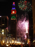 Fireworks Show is Part of the New Year Celebration Along the 16th Street Mall in Downtown Denver