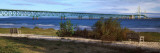 Suspension Bridge across a Strait  Mackinac Bridge  Mackinaw City  Michigan  USA