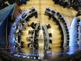 Traders Work in One of the New Trading Areas on the Floor of the New York Stock Exchange