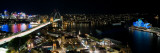 Buildings Lit Up at Night  Sydney  New South Wales  Australia