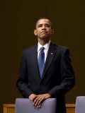 President Barack Obama Pauses During the Opening Ceremony of the Summit of the Americas