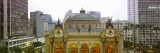 High Section View of a Theatre at Dusk  Theatro Municipal  Sao Paulo  Brazil