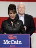 Sarah Palin Talks at a Campaign Rally for Senator John McCain at Pima County Fairgrounds in Tucson