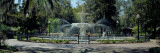 Fountain in a Park  Forsyth Park  Savannah  Chatham County  Georgia  USA