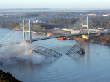 Smoke Rises from the Surface of the Mississippi River  Missouri