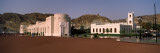 Palace with Mountain in the Background  Al Alam Royal Palace  Muscat  Oman