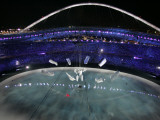 Sculpture Breaks Apart as Part of the Opening Ceremony of the 2004 Olympic Games in Athens