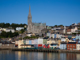 Immigrant Embarkation Harbour  Terraced Houses and St Colman's Cathedral  Cobh  Ireland