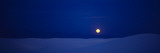 Full Moon over Desert  White Sands National Monument  New Mexico  USA