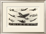 "They Wanted the Fight, Now Show Our Might, Planes" Pre-made-framed Framed Art Print