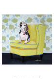 Beagle on Yellow