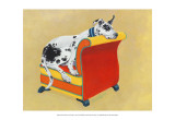 Great Dane on Orange