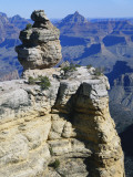 Rock on Cliff at Grand Canyon National Park  Arizona  USA