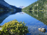 Hidden Lake  Glens Peak  Sawtooth Mountains  Sawtooth National Reservation Area  Idaho  USA