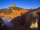 Belle Fouche River and Devils Tower  Wyoming  USA