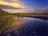 The Big Hole River at Last Light Near Jackson  Montana  USA