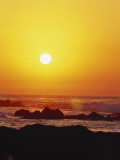 Offshore Rocks at Sunset  Pacific Grove  Monterey Peninsula  California  USA