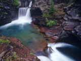 St Mary Falls in Glacier National Park  Montana  USA