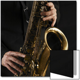 Male Hands Playing Saxophone