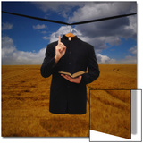 Priests Shirt Preaching in Surrealist Theme
