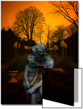 Ghostly Mother and Child in Garden