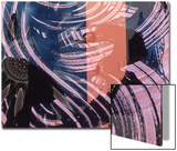 Abstract Image in Blue  Orange  and Purple