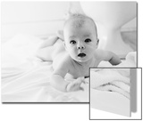 Nude Baby Lying on Bed