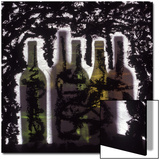 Silhouette of Wine Bottles
