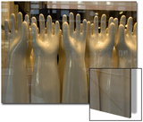 Old-Fashioned Hand Molds in a Window in New York City