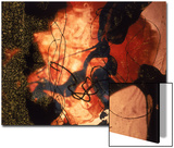 Abstract Image in Red  Black  and Yellow