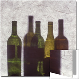 Silhouette of Wine Bottles