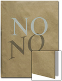 No' Written on a Paper Bag